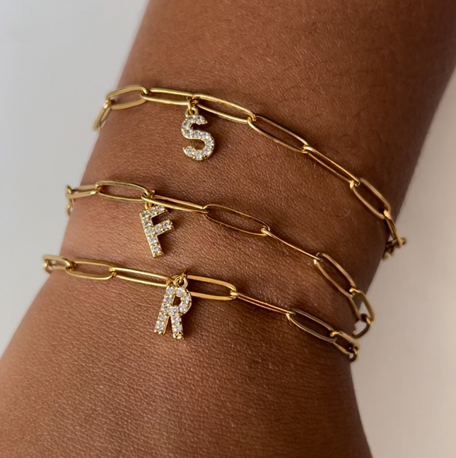 Bracelet personnalisé doré 