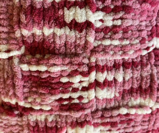 Pink ombré soft touch blanket 