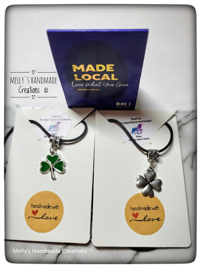 Shamrock and Clover pendants
