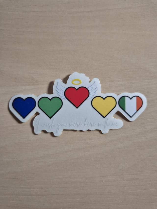 Sticker: 1D Memorial - White text