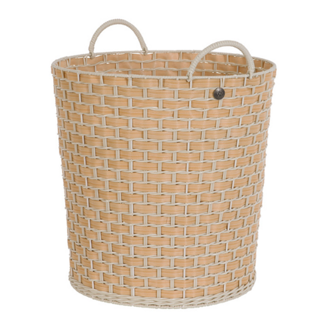 Willow Korb groß natural brown pattern