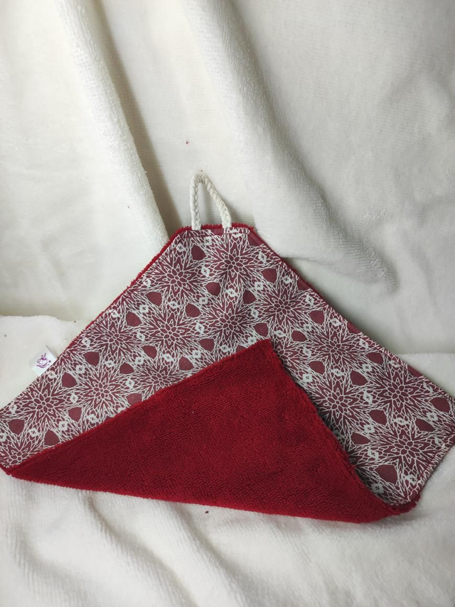 Ensemble visage et douche rosace lie de vin psychédélique