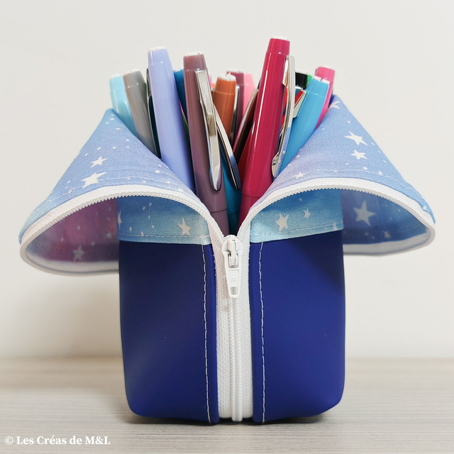 La Trousse Pot à Crayon Arc étoiles / Bleu