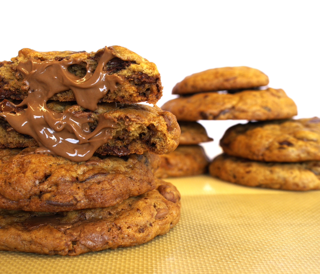 New York cookie rellena con nutella