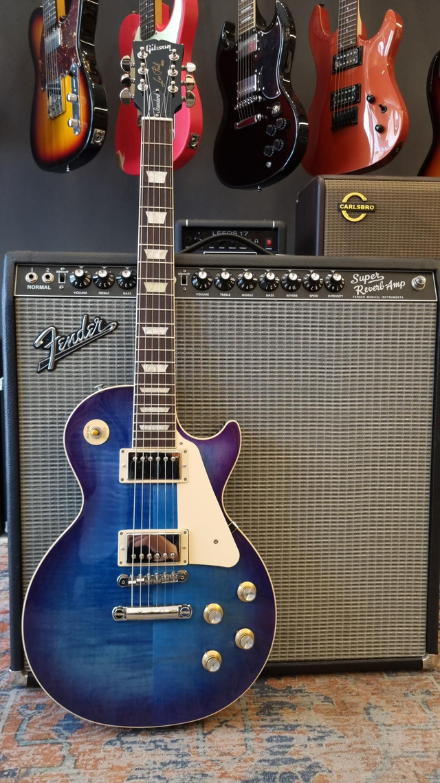 Gibson Les Paul Standard 60 Figured Top Custom color Blueberry Burst 2025 Demo