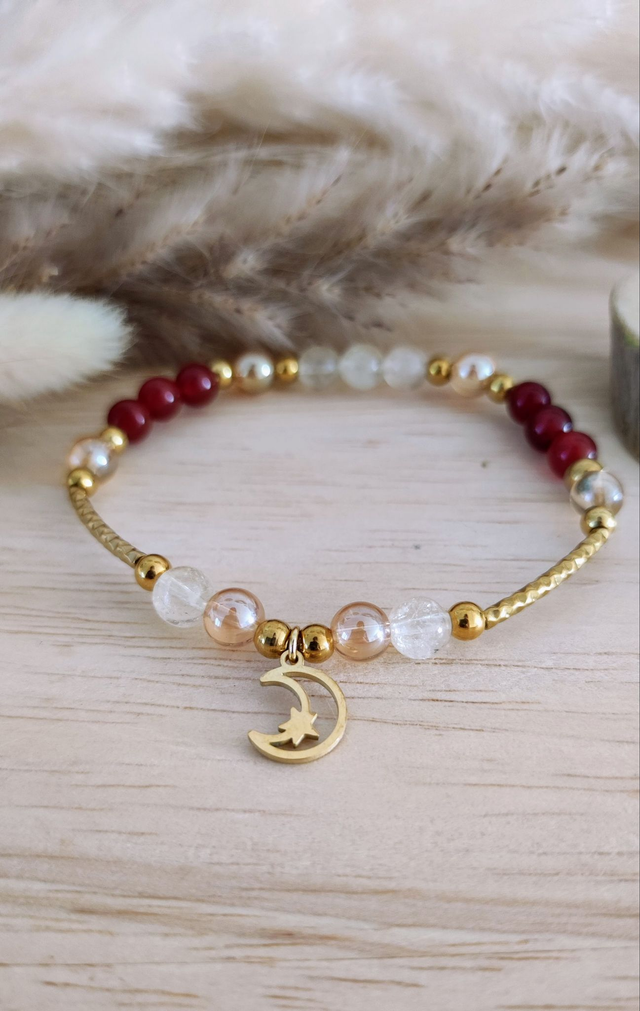 Bracelet "Confiance en soi" Cornaline et Citrine