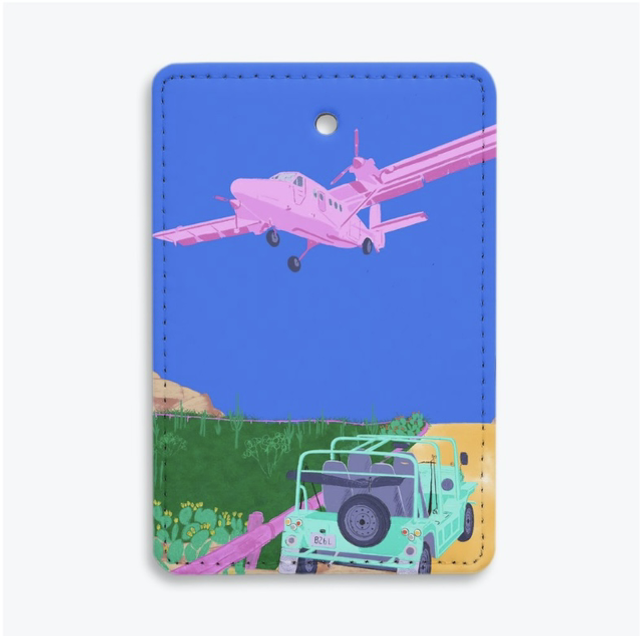 Luggage Tag / Etiquette pour valise / Landing at St Barth