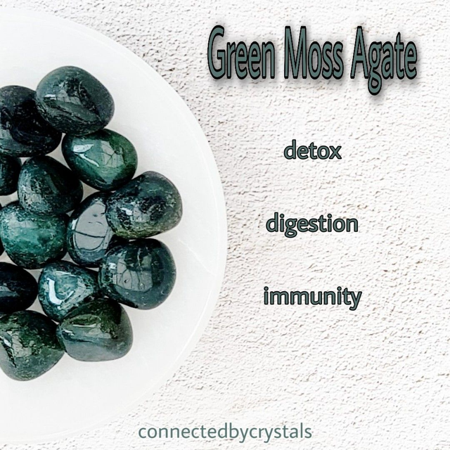 Moss Agate Tumblestone 