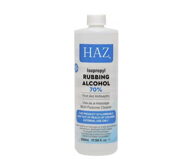 HAZ: RUBBING ALCOHOL 70% 500ML