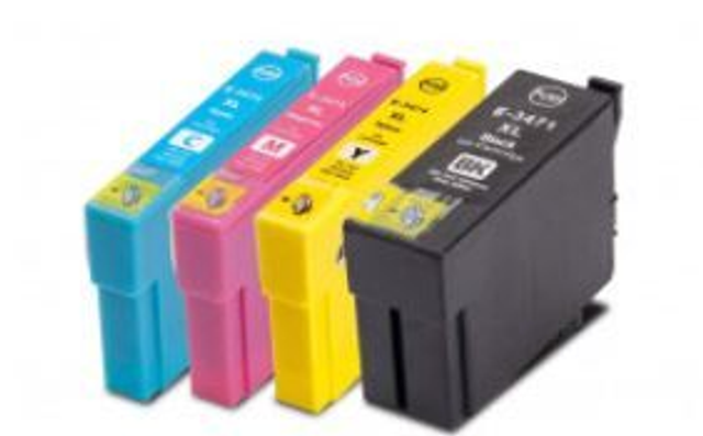 34 XL Epson Compatible lot*4, jet d'encre, T3476 SERIE "BALLE DE GOLF" 34XL4CCID