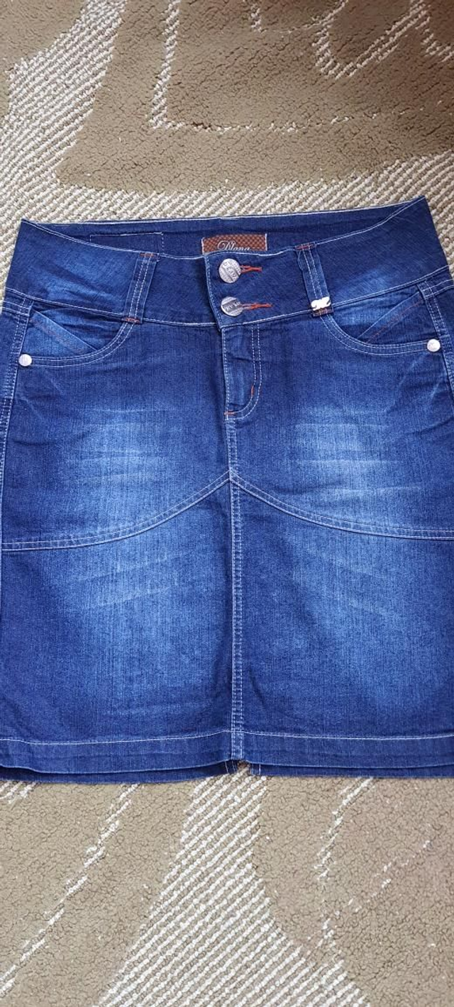 Saia Jeans Azul. T44