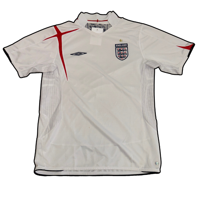 2005-2007 Umbro England Shirt - M