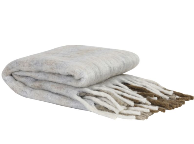 APISI throw - brown/grey