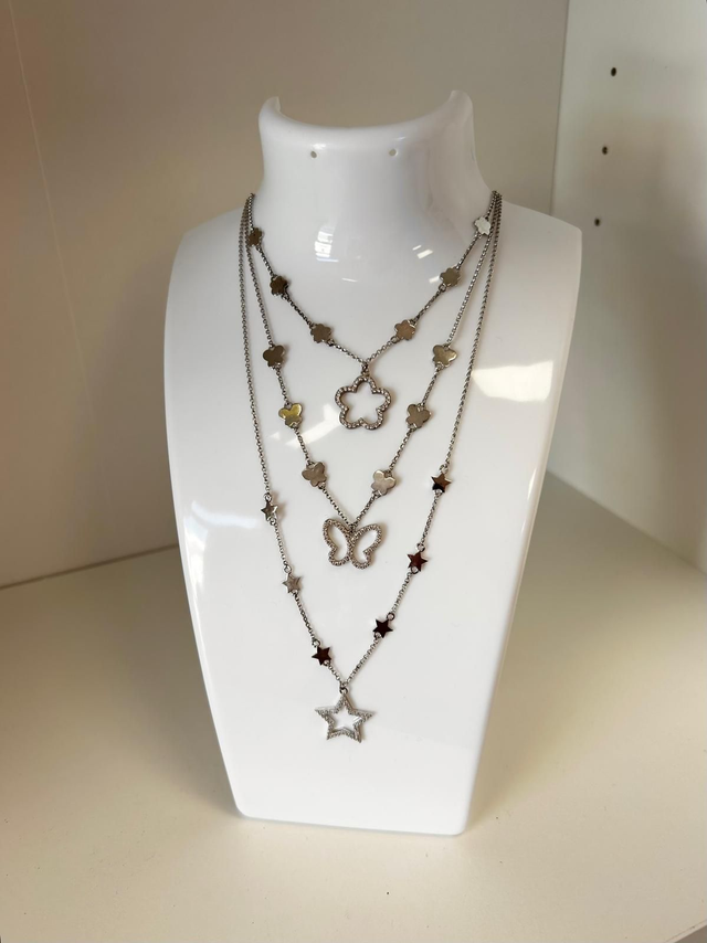 Collana spring,argento 925 e Swarovski