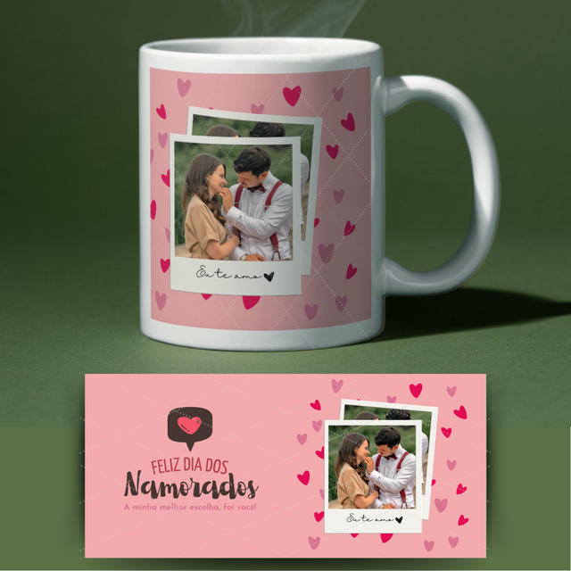 Caneca dia dos namorados - A minha melhor escolha foi você, te amo