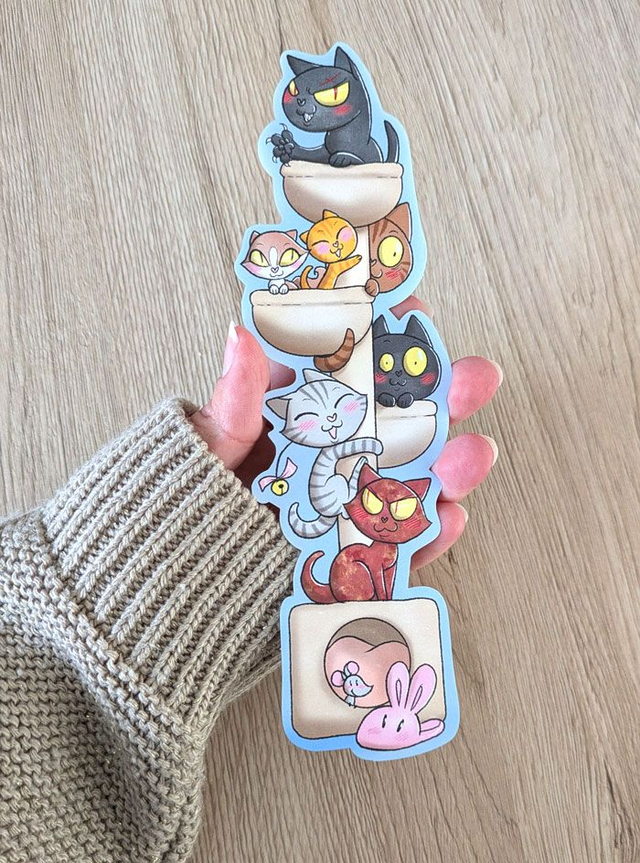 Marque-page "Arbre à chats"