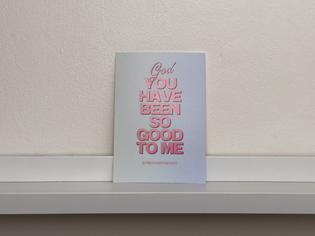 You have been so good to me Postcard