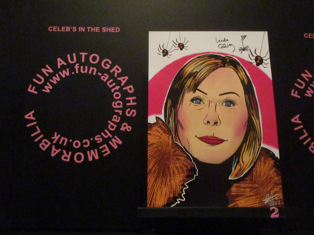 Linda Calvey Limited Edition Signed A4 Comic Style Drawing Print (2)