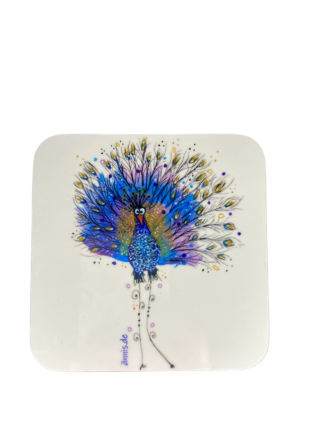 Untersetzer "Pfau"