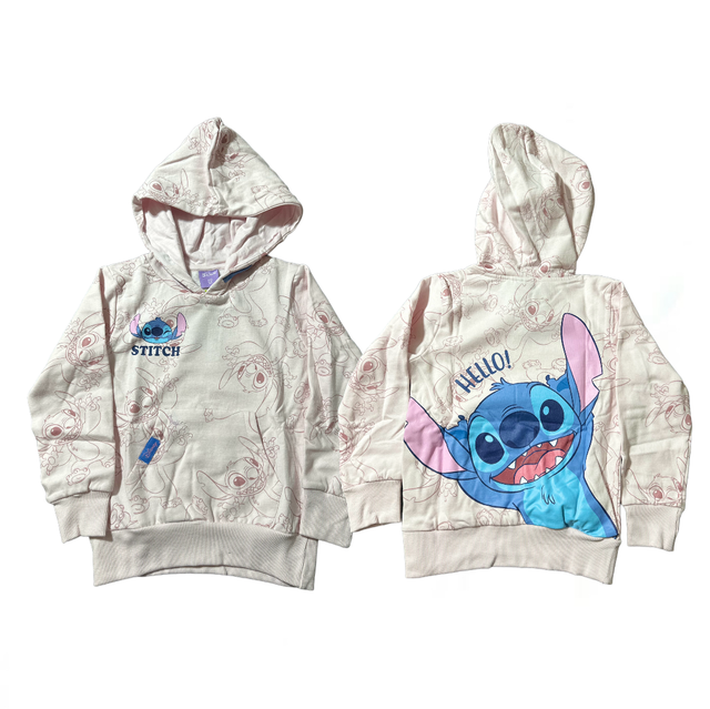 STITCH HOODIE PINK