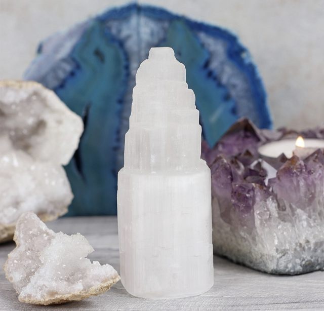 SELENITE MOUNTAIN 10cm.