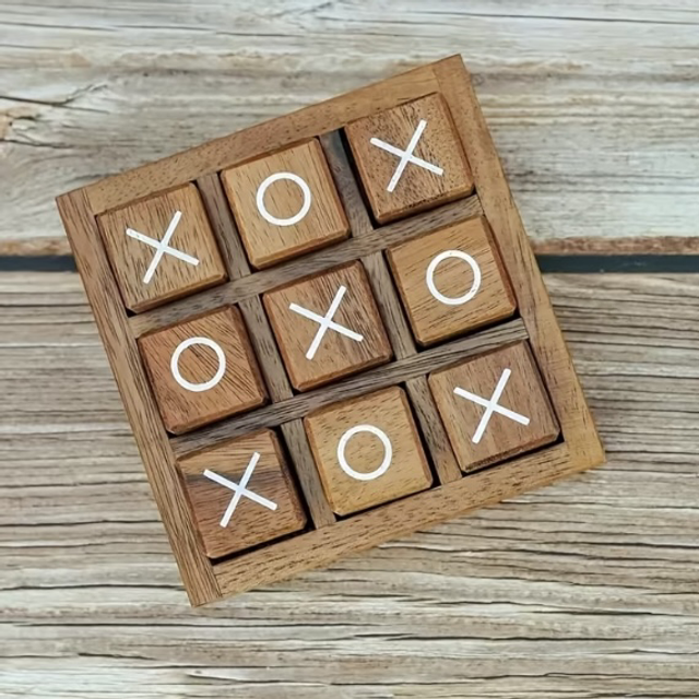Wooden Noughts and Crosses