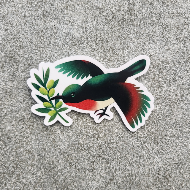 Sticker "Souimanga à col rouge"