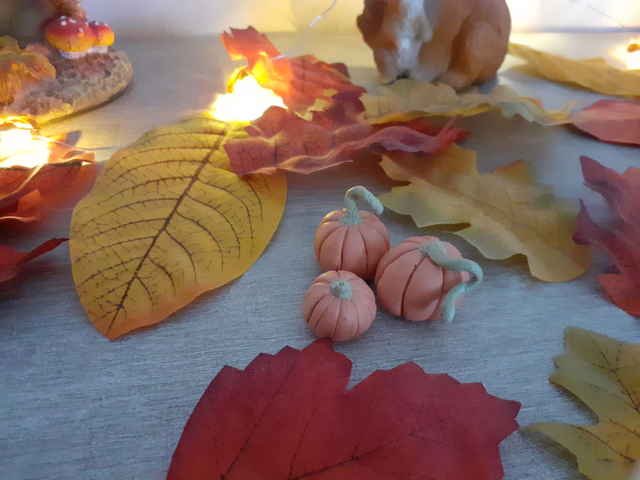 Trio de citrouille en argile