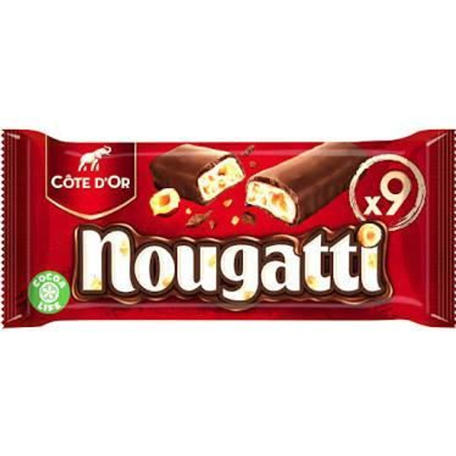Barre de chocolat côte d'or Nougatti