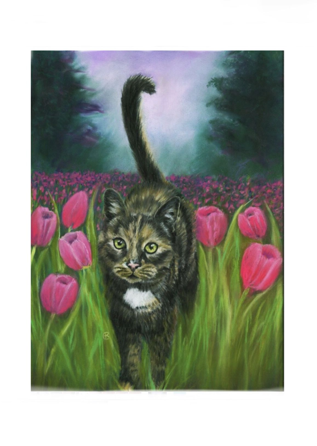 Print (large) 'TILLY' (Konijnenparadijs)