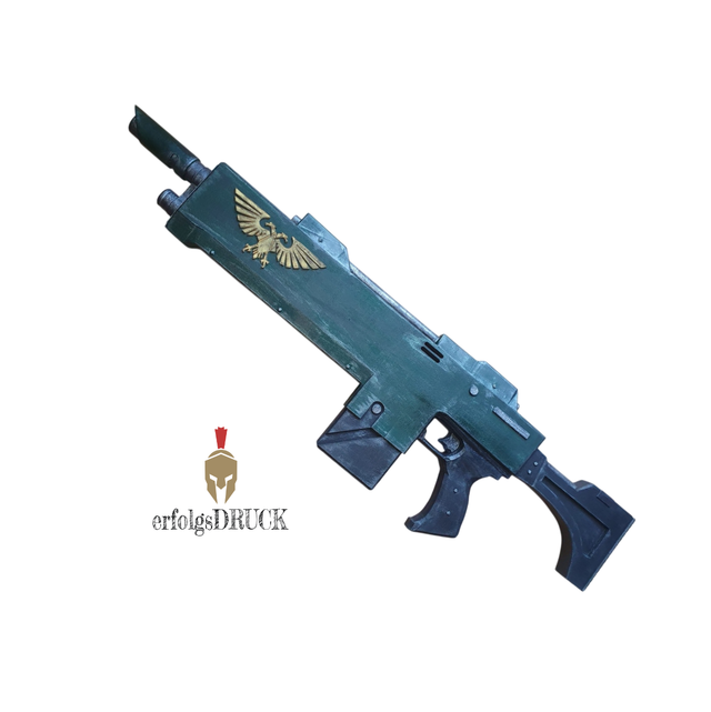 WH40k - Lasgun Laser Waffe | passend für Warhammer 40k Darktide Cosplay | 3D Druck | Replikat Replica | Fan-Art Prop