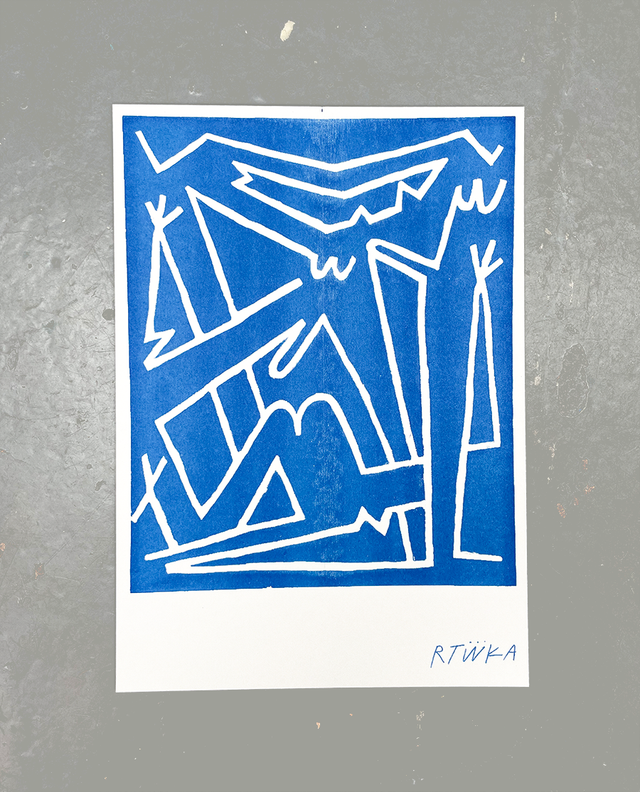 Skin Contact Print A3 Riso print