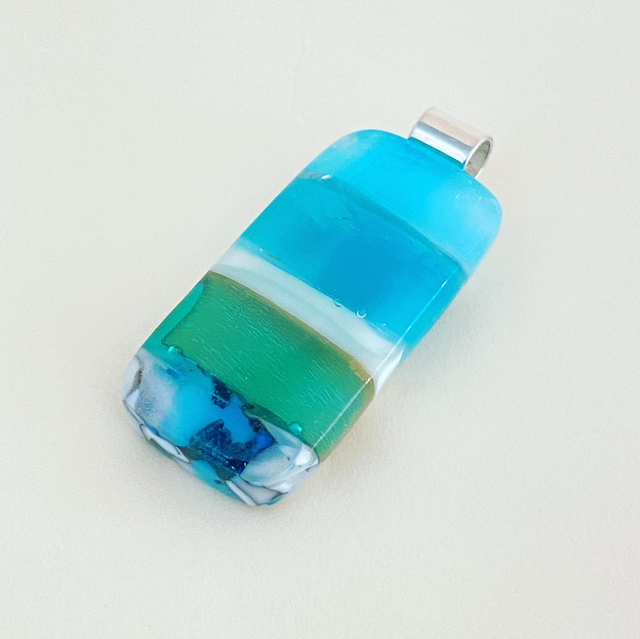 Pendant with silver chain