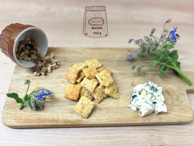 1. Biscuits Roquefort - Noix (Sachet 125g)
