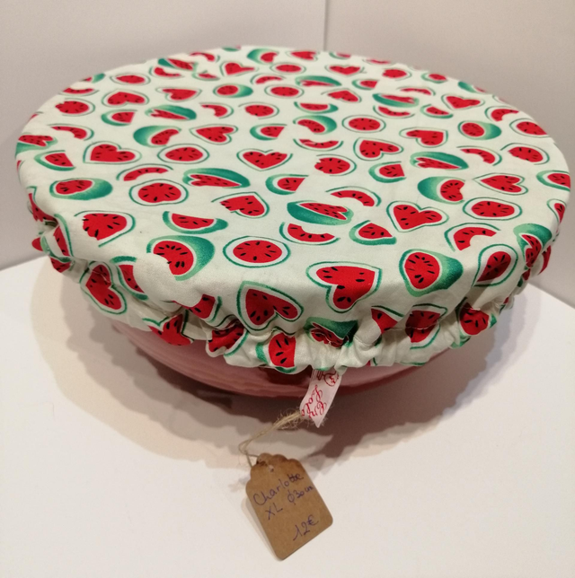 Charlotte XL alimentaire en coton enduit (diamètre 30cm)