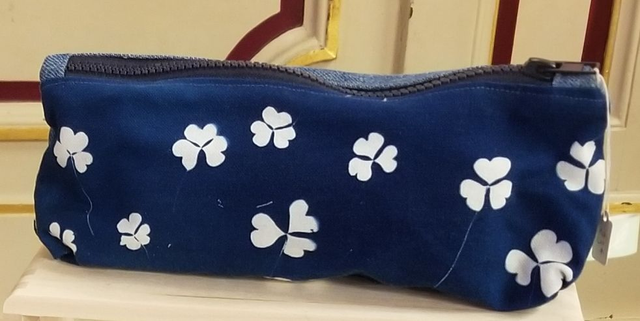 Trousse en cyanotype