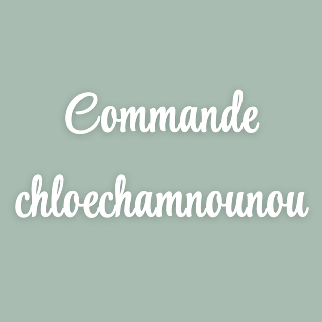 Commande chloechamnounou