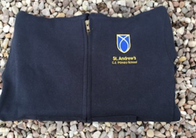 St Andrews Zipped PE hoodie