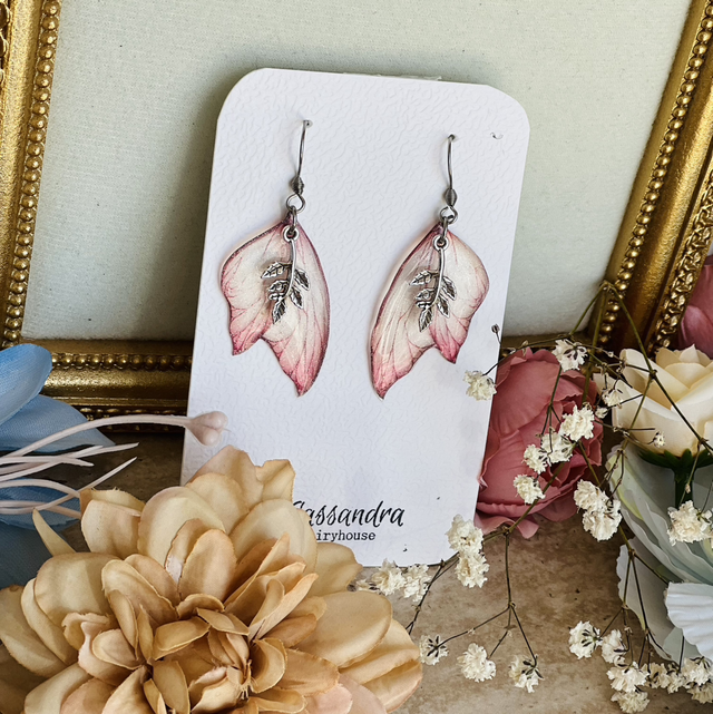 Boucle d’oreille aile de fée 