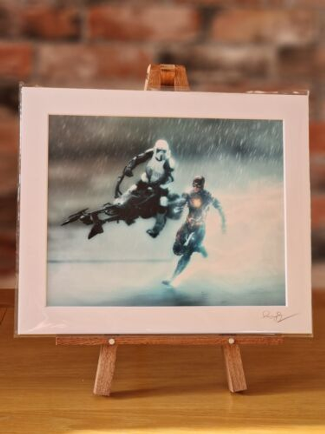 Flash and Speeder Bike