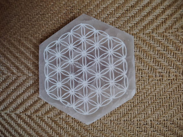 Fleur de vie sélénite 