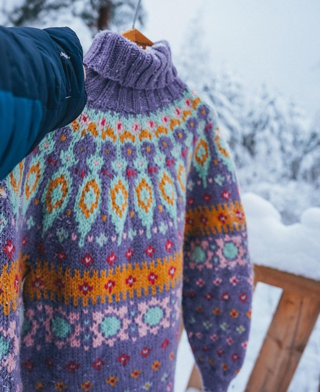 Kathmandu Polar Sweater Kit - Col 06 (Amethyst Troll) - Wool & Pattern - Linka Neumann