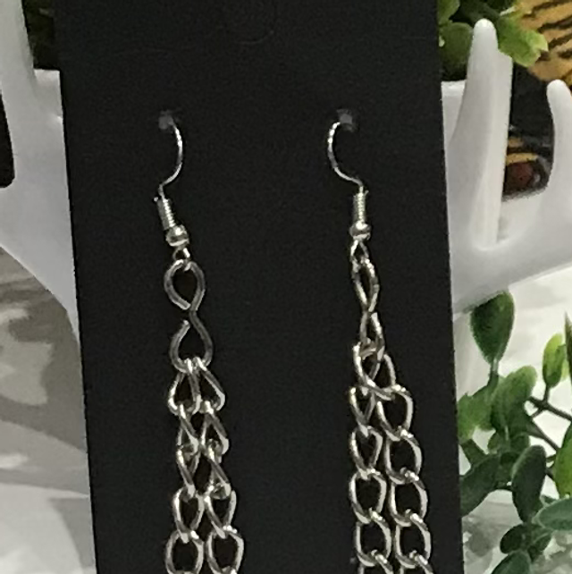 Silver Dangling Earrings- SDE17