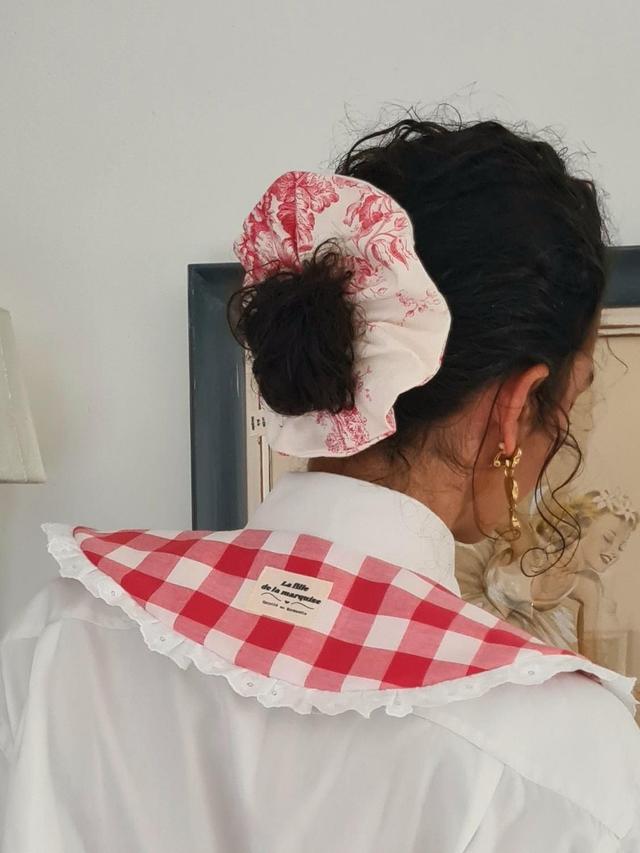 Chouchou XXL en tissu upcyclé