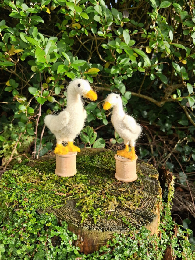 Needle Felt Indian Runner Ducks