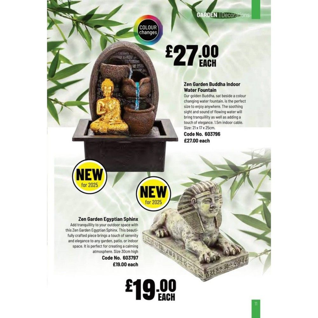 Zen Garden Buddha Indoor Water Fountain