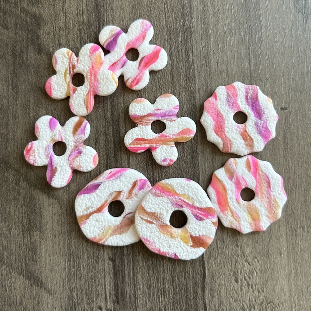 Pièces uniques | Rayé blanc/rose nuancé