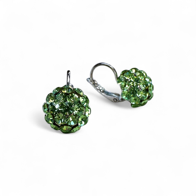 Ohrhänger POWERBALL Peridot, Grün
