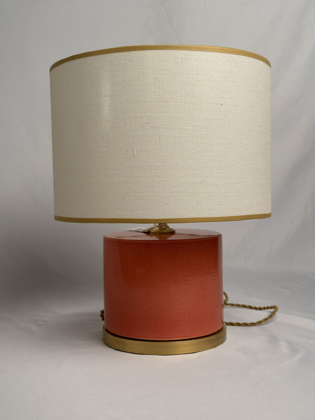 LAMPARA DE CERAMICA CON PANTALLA