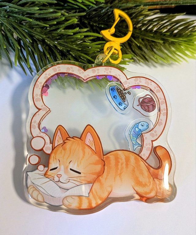 Cat Shaker Keychain